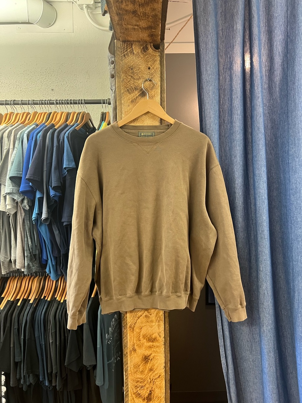 Vintage descente brown blank crewneck